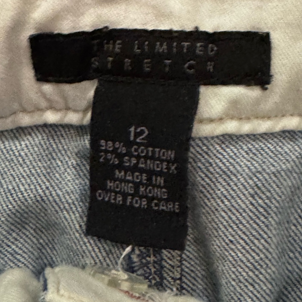 The Limited Dark Blue Straight-Leg Jeans with Cuffed Hem - Picture 3 of 3